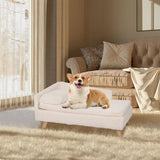 Luxurious Rectangular Pet Sofa Bed with Anti-Skid Base V767-P-XM116-M