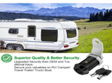 5 Pack Cabinet Locks With Keys, Keyed Alike RV Storage Door Camper Toolbox Cam Locks, 1 in V1237-MS-724-081