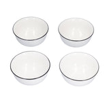 4PCS 6in Soup Bowl White Ceramic Noodle Bowl Eco Friendly Rice Bowl for Kitchen Restaurant V1294-YM0523-3118210320011