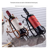 Black Electric Wine Opener and Black Decorative Iron Wine Rack Set - Rechargeable Automatic V888-ELOSUNG56332-1