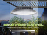 Solar Power Outdoor UFO LED High Bay Light in Black - 200W LSB-59186