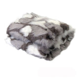 Riley Modern Pattern Faux Fur Throw Rug 127 x 152 cm Grey Camouflage V442-ATX-THROW-23RILEYCAMOUFLAGE-GREY-RE