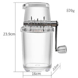 Manual Ice Crusher Portable Hand Crank Manual Household Ice Shaver Machine Kitchen Tool V1294-YM0721-10135428