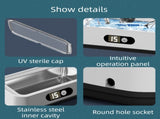X81 Black Ultrasonic Jewelry & Eyeglass Deep Cleaner with Cloth - Touch Control & 3-Level V888-ELOSUNG45419