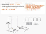 Boat Trailer Guide, 1219.2mm Adjustable Design Trailer Guide Poles, 2PCS High-Hardness Steel Trailer V952-CTCDGDLX48YCKI0L1V0