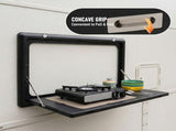 Folding Caravan Table Lockable Space-Saving Portable Table for Camper, Motorhome & RV, 25kg V1181-AT006-BK
