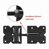 Heavy Duty Self Closing Gate Hinges for Wooden Fences , 90 Degree Adjustable Gate Door Hinges V1366-AZ2-W-14653