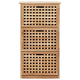 Shoe Storage Cabinet 55x20x104 Cm Solid Walnut Wood 43_247600