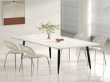 Levede Steel Dining Table 4-6 Seater 150cm CH1119-WH