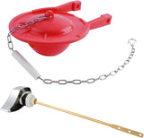 Large 3-Inch Toilet Flapper with Toilet Handle Replacement Compatible with TOTOTHU004-CP Trip Lvr V1258-DP02-C-823