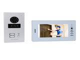 Wired Video Doorbell System 7 Inch Color HD Screen Visual Intercom Doorbell Swipe Card Intelligent V1294-YM0901-3114240047712