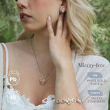 Infinity Love Heart Necklace, Birthstone Necklace for Women, Jewelry for Women with Healing V1164-325798