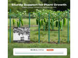 Garden Stakes, 50 Pack, 1170 mm, Plastic Coated Metal Tomato Stakes, Garden Sticks for Plants V952-ZWZCHYZ12M11ZDALY001V0