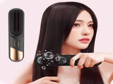 Cordless Hair Straightener and Curler 2 in 1 Mini Ceramic Flat Iron for Travel V1263-JX-6547
