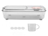 Transparent Rice Grain Storage Container Insect Proof Food Bucket Container with Flip Lid Measuring V1294-YM0717-3118220216611
