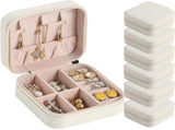 Travel Jewelry Case Bridesmaid Gifts Box,6 Pack Small Jewelry Box Mini Jewelry Organizer,PU Leather V1259-DP01-A-4194