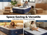 Weisshorn Air Mattress Single Inflatable Bed 46cm Air bed Cube AMAT-CUB03-46-S-GYBL