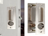 Zinc Alloy Sliding Door Lock Latch Handle Set Bathroom Balcony Cabinet Door Hardware FittingsBrushed V1294-YM0901-3114200066712