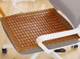 Dark brown Bamboo Chair Cushions Summer Car Seat Cushion Seat Pad, Breathable Anti-Slip Size 50X50cm V1188-MS-812-006