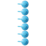 6PCS Strong Vacuum Wall Hook Towel Hook Plastic Self Adhesive Suction Cup for Kitchen Bathroom Blue V1294-YM0714-3117210191213