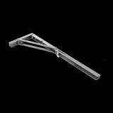 2x 20" Stainless Steel Folding Table Bracket Shelf Bench 50kg Load Heavy Duty V63-836671