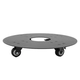Rolling Stand with Lockable Wheels Quiet Carbon Steel Water Resistant Weather Resistant Round V1294-YM0901-3111240270311