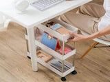 CARLA HOME Slim Storage Cart Organizer Trolley with Wheels for Kitchen, Bathroom, Laundry & Narrow V178-36283