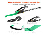 Wheel Chock Tie-Down Kit, Tire-Style Tow Dolly Strap, Car Tie Down Kit with Heavy-Duty Hook, Break V952-CLJGTJ2LTXZX66N3Q001V0