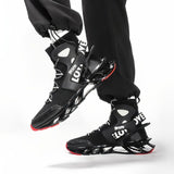 Men'S Casual Shoes Blade Style Shoes Breathable Sports Shoes Shock Absorbing - White - Size 46 V1106-919-10345-WHT-46