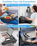 CARLA HOME Oversized Portable Lap Desk with Cushion,Mouse Pad, Tablet and Phone Holder which Fits Up V178-36162