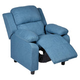 Set of 4 Erika Blue Kids Recliner Sofa Chair Blue Lounge Couch Armchair Childrens V563-NEWO-75610-4CHAIRS