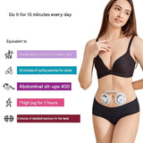 Silvery-white Portable EMS Body Shaping Massager - 15 Intensity Levels, Silent Operation, ABS & V888-ELOSUNG56232-1