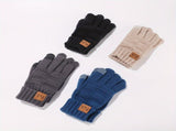 Men'S Winter Hat Men'S Gloves Men'S Scarf Winter Hat And Gloves Set Men'S - Dark Gray - Size L V1347-922-55544-DKG-L