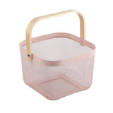 Fruit Colander Metal Material Comfortable Portable Handle Wear Resistant Practical Vegetable Drain V1294-YM0716-3118220113014