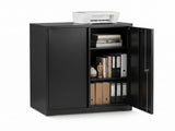Artiss 100cm Steel Locker Cabinet Filing Mental Storage 100cm 3-Point Lock 2 Adjustable Shelves FC-METAL-100-BK