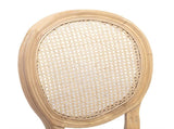 AADEN 2x Rattan Dining Chairs with Solid Wood Legs- Beige V226-SW1843BG