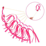 Cloth Wood Wedding Wands Rosy Ribbon Bells Star Streamers Decor V1192-AZ-W-24789