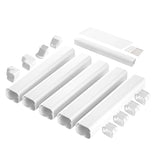Mini Split Line Set Cover 76.2mm W 3110mm L, PVC Decorative Pipe Line Cover For Air Conditioner with V952-BSKSQFTSKDGX4RGJNV0
