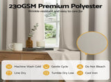 Artiss Blockout Curtains 2X 132x160cm Thermal Insulated Eyelet Drapes Beige BC-MATT-132X160-BG