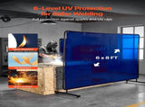 Welding Screen with Frame, 1.74 x 2.34m Welding Curtain Screen, Flame-Resistant Vinyl Protection V952-DMPF1JZ68FTYFQJGS001V0