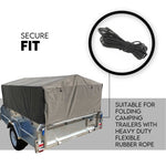 Box Cage Trailer Cover Canvas Tarp for 7x4 ft 600mm High Cage V379-TRAILCOV749002