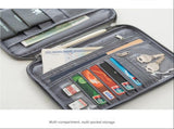 3-pack Small size Grey Travel Document Organiser - Waterproof Oxford Cloth Passport Holder With V888-ELOSUNG56123-5