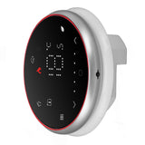 Smart Thermostat 1 Week Programmable LED Display Recessed Round Digital Thermostat AC95240V for V1294-YM0901-3114230117111
