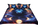 3pcs/set 3D Print Dream Catcher Moon Pattern Duvet Cover Pillow Cases Bedding Set V1294-YM0901-JY29113-01