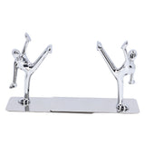 2Pcs Metal Book Ends Unique Men Design Simple Fashionable Decorative Bookends for Home Office Bar V1294-YM0523-3116220000511