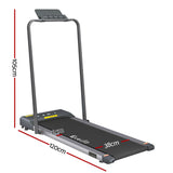 Everfit Treadmill Electric Walking Pad Under Desk Home Gym Fitness 380mm Grey TMILL-380-PAD-GR