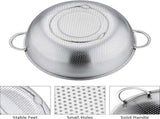 3-Piece Colander - Fine-mesh stainless steel colander - Sieve - on a stand - 2 handles - For V1188-MS101-03306-1