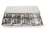 8 Grids Stainless Steel Seasoning Box Condiment Storage Containers Seasoning Jar Kitchen Utensils V1294-YM0901-3118200093811
