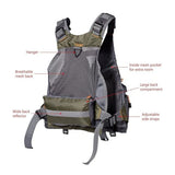 Multi-Pocket Outdoor Fishing Vest with Breathable Mesh Adjustable Fit for Angling, Photography, V1341-ZY-NNGZG4D2-GREY
