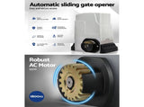 LockMaster Automatic Sliding Gate Opener Kit 6M 1800KG GO-SGO-DSR1800-AC-RAILX3